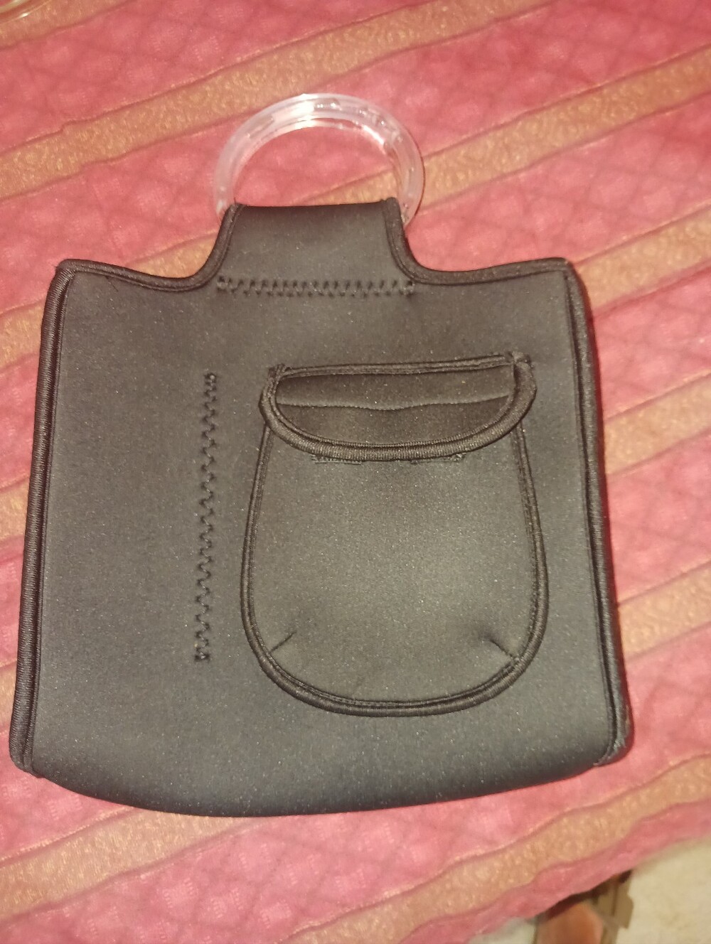 Black Neoprene And Lucite Lunch Bag From Picnic Time